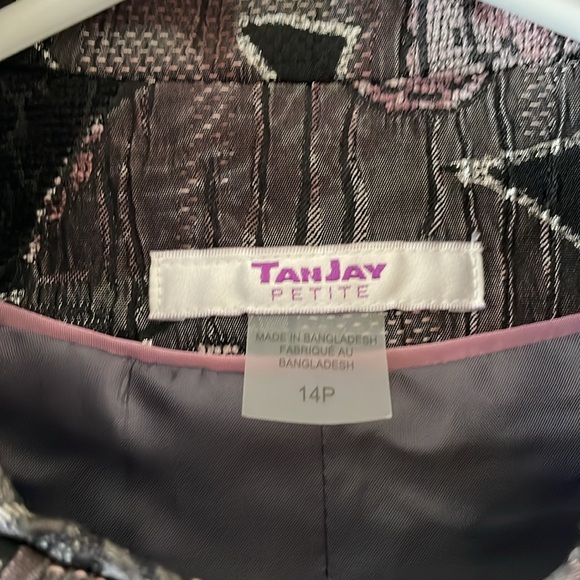 1990s style jacquard zip up jacket - Picture 6 of 9